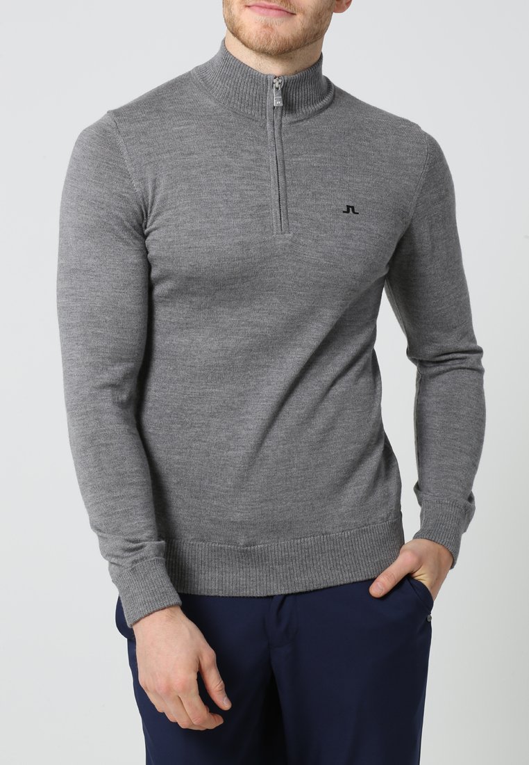 J.LINDEBERG KIAN TOUR Strikkegenser grey melange J.LINDEBERG Strikkegenser - grey