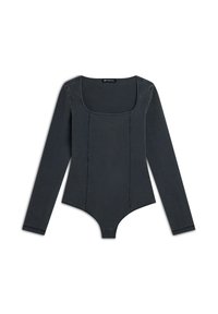 Freddy SCOLLO QUADRATO  - trikot na gymnastiku - medium grey denim black seams