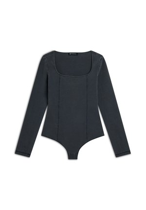 Freddy SCOLLO QUADRATO  - Body sportivo - medium grey denim black seams