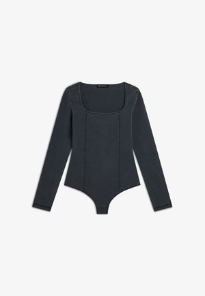 Freddy SCOLLO QUADRATO - turndrakt - medium grey denim black seams