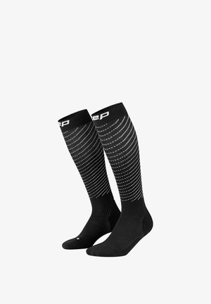 CEP, CEP PRO RUN REFLECTIVE SOCKS, TALL, 3.0, MEN - Kniestrümpfe - black