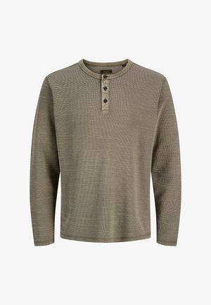 Jack & Jones PREMIUM, LONGSLEEVED T-SHIRT PLAIN LONGSLEEVED T-SHIRT - T-shirt à manches longues - crocodile