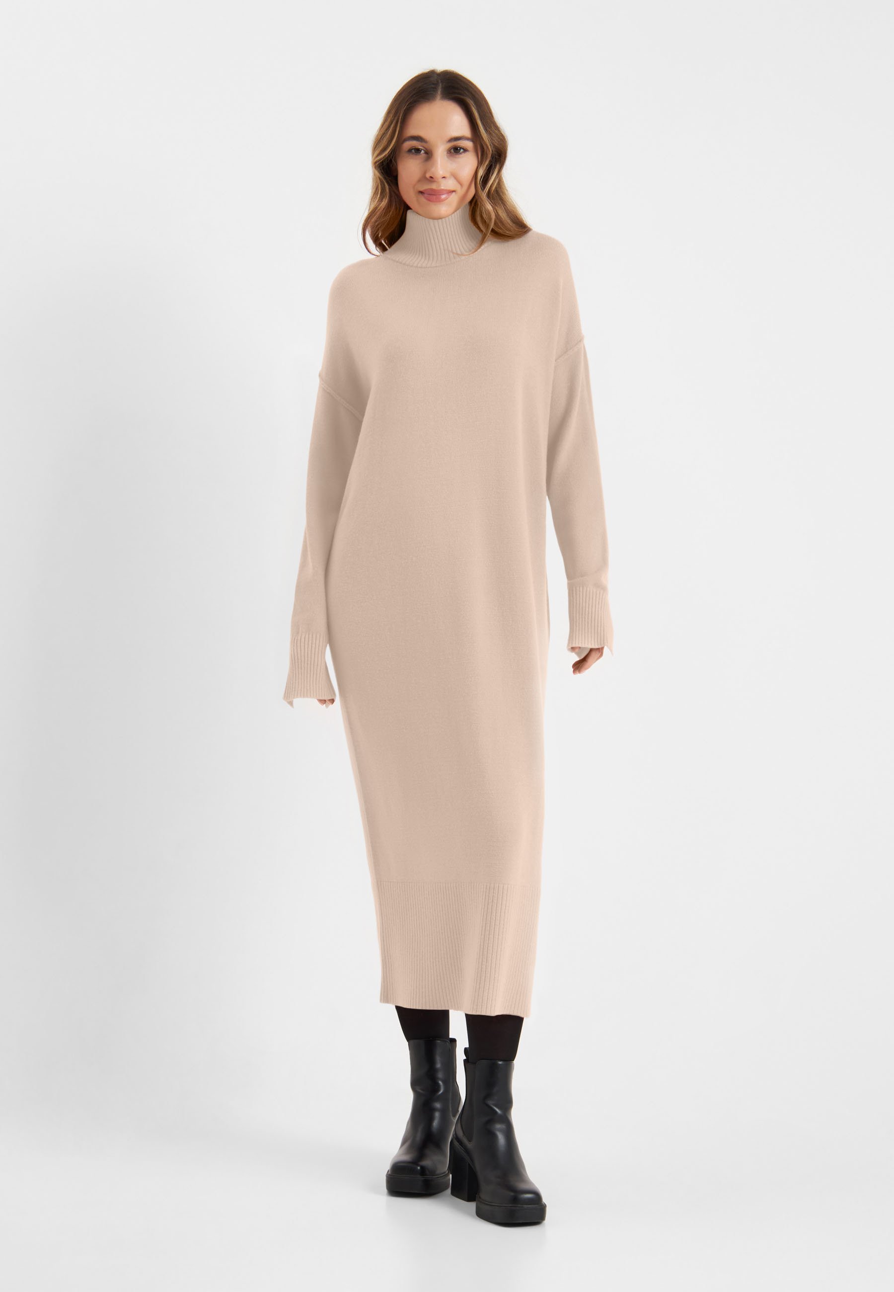 Zalando Strickkleid Lang Beige Frieda Freddies Strickkleid