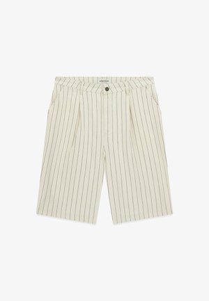 Guess Jeans, GESTREIFTE BAGGY BERMUDA - Pantaloni scurți - mehrfarbig beige