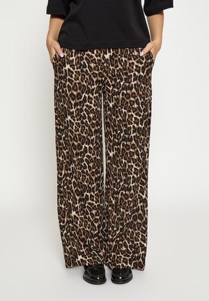 FERNANDA PRINTED MID WAISTED - Broek - leopard print