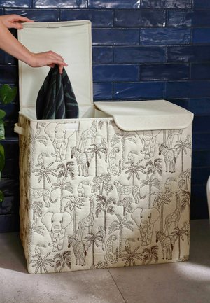 Next, SAFARI EMBROIDERED SORTER LAUNDRY BASKET UNISEX - Aufbewahrung - cream