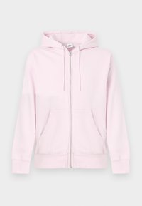 CLUB HOODIE - Mikina na zip - pink foam/white