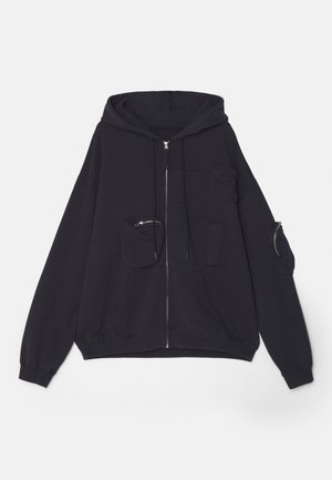 MM6 Maison Margiela Sudadera con cremallera - washed black
