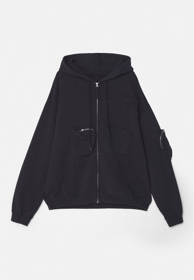 MM6 Maison Margiela Sudadera con cremallera - washed black