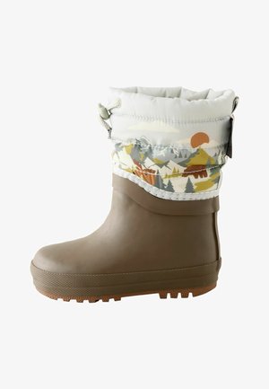 Next, REGULAR FIT - Stivali di gomma - neutral brown bear scene