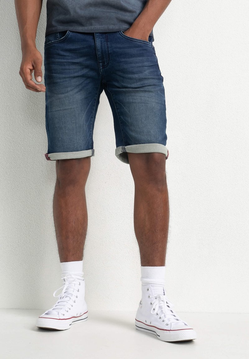Petrol Industries SUMMER DENIM - Džínové kraťasy - dark blue
