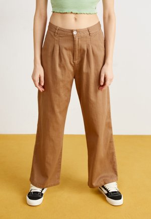ATTRACTIVE LIGHT PANT - Kelnės - light brown
