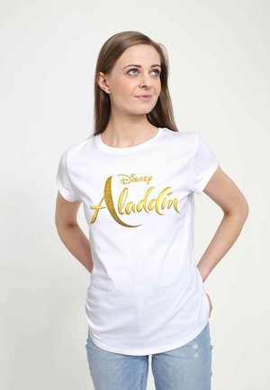 DISNEY ALADDIN: LIVE ACTION - ALADDIN LIVE ACTION LOGO - Print T-shirt - white