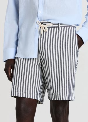 Calliope BERMUDA LINO RIGATO - Shorts - var blu navy