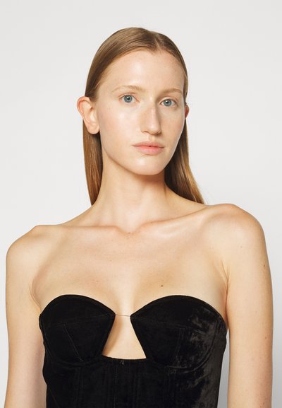 ROKH SEMI CUT U SHAPED BUSTIER - Μπλούζα - black