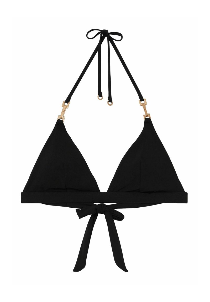 Reiss RIAH TRIANGLE HALTER NECK - Bikinitop - black