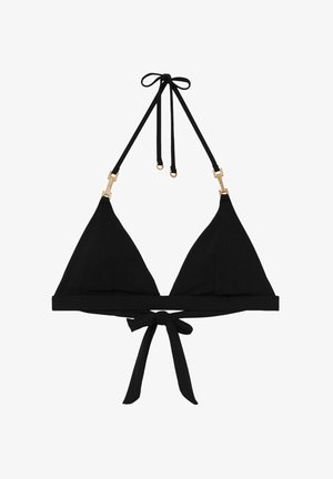 Reiss RIAH TRIANGLE HALTER NECK - Bikinitop - black