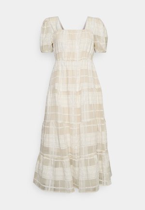 OBJOLIVIA DRESS - Vardagsklänning - cloud dancer/sandshell