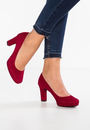 Unisa Plateaupumps - bordeaux