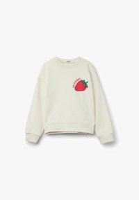 Nevybráno, aufdruck bianco perla stampa strawberry