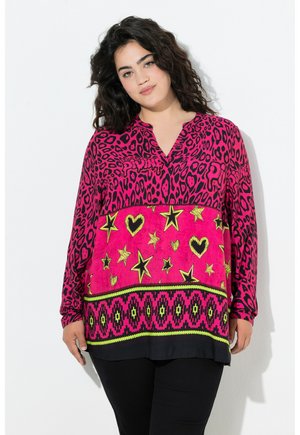 Bluse - hibiscus pink