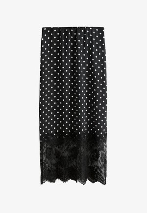 Next, REGULAR FIT - MIDI - Maxinederdele - black white spot