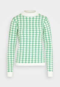 Unselected, cloud dancer/fern green