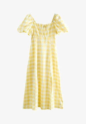 Next PUFF SLEEVE TALL REGULAR FIT - Rochie de zi - yellow white