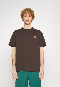 Carhartt WIP AMERICAN SCRIPT - Basic T-shirt - tobacco