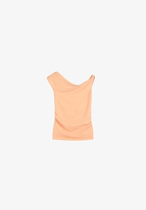 Scalpers, SCALPERS ASY DRAPPED TEE - T-shirt imprimé - peach