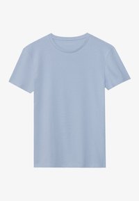 Pier One 3 PACK BASIC MUSCLE FIT T SHIRT - Lihtne T-särk - light blue/white/stone