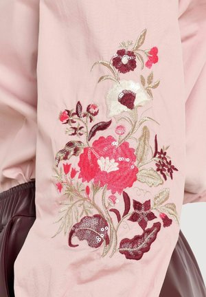 LolaLiza, EMBROIDERED SLEEVE SHIRT EMBROIDERED SLEEVE SHIRT - Button-down blouse - light pink
