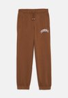 VARSITY RAISED PRINT - Pantalon de survêtement - pecan nut