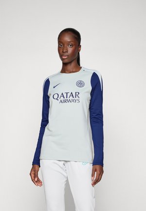 INTER CREW TOP - Club wear - grey haze/blue void/ghost aqua