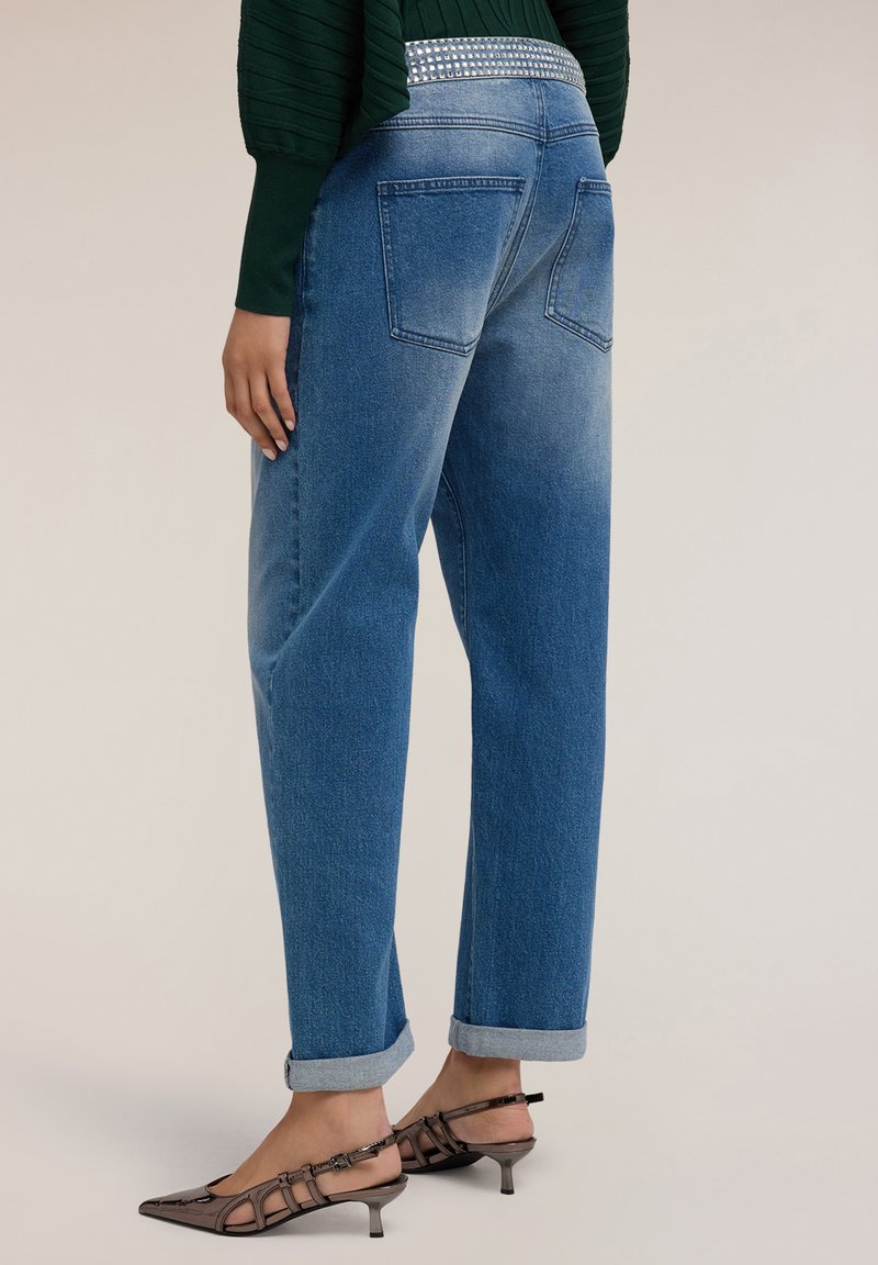 Motivi BOYFIT CON CINTURA GIOIELLO Jean boyfriend blu/bleu