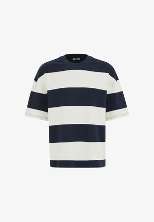 WE Fashion, Print T-shirt - dark blue