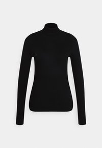 Gestuz - ROLLNECK - Top s dlouhým rukávem - black Miniatura obrázku 1