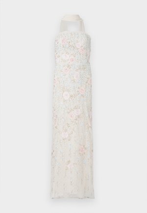 CRESSIDA EMBROIDERY STRAPLESS ANKLE GOWN - Maksi garuma kleita - cream/multi-coloured