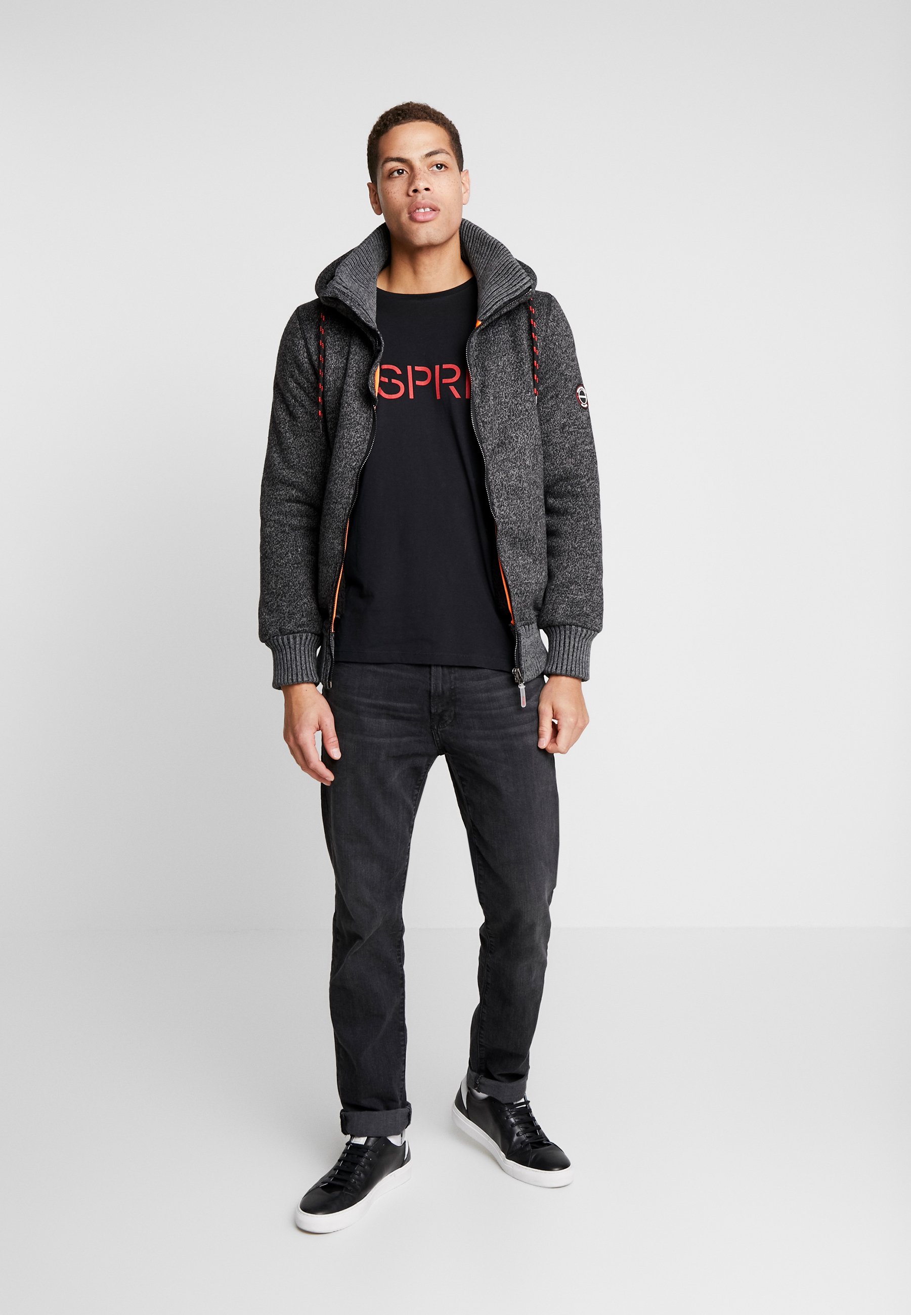 INDICODE JEANS CAXTON Sweatjacke charcoal mix Zalando.at INDICODE JEANS CAXTON Sweatjacke charcoal mix Zalando.at