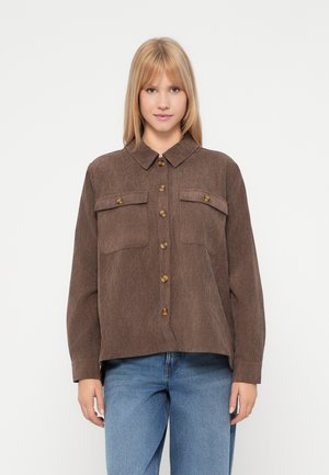 PCEFFI SHIRT - Overhemdblouse - coffee quartz