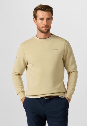 Hackett London, HACKETT LONDON SWEATSHIRT HS ESSENTIAL CRW - Sweatshirt - sand beige