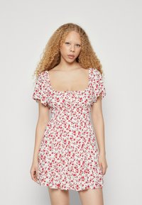 Hollister Co. - Open Back Channeled Skort Dress - Denné šaty - sunset Miniatúrny obrázok 1