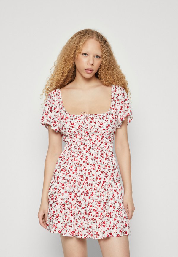 Open Back Channeled Skort Dress - Day dress - sunset