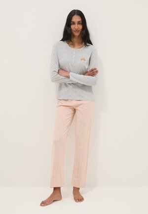 OVS, REGULAR FIT PYJAMAS SET - Conjunto de pijama - grey pink