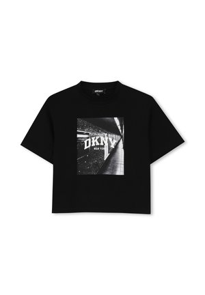 DKNY, TEE-SHIRT MANCHES COURTES - T-shirt imprimé - black
