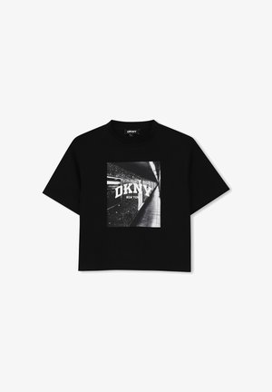 DKNY, TEE-SHIRT MANCHES COURTES - T-shirt print - black