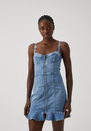MARCELA DRESS - Dongerikjole - blue