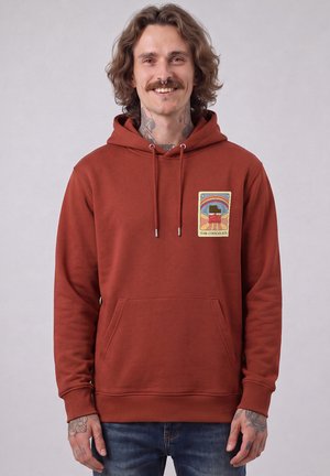 watapparel, TAROT THE CHOCOLATE UNISEX - Kapuzenpullover - earthy red