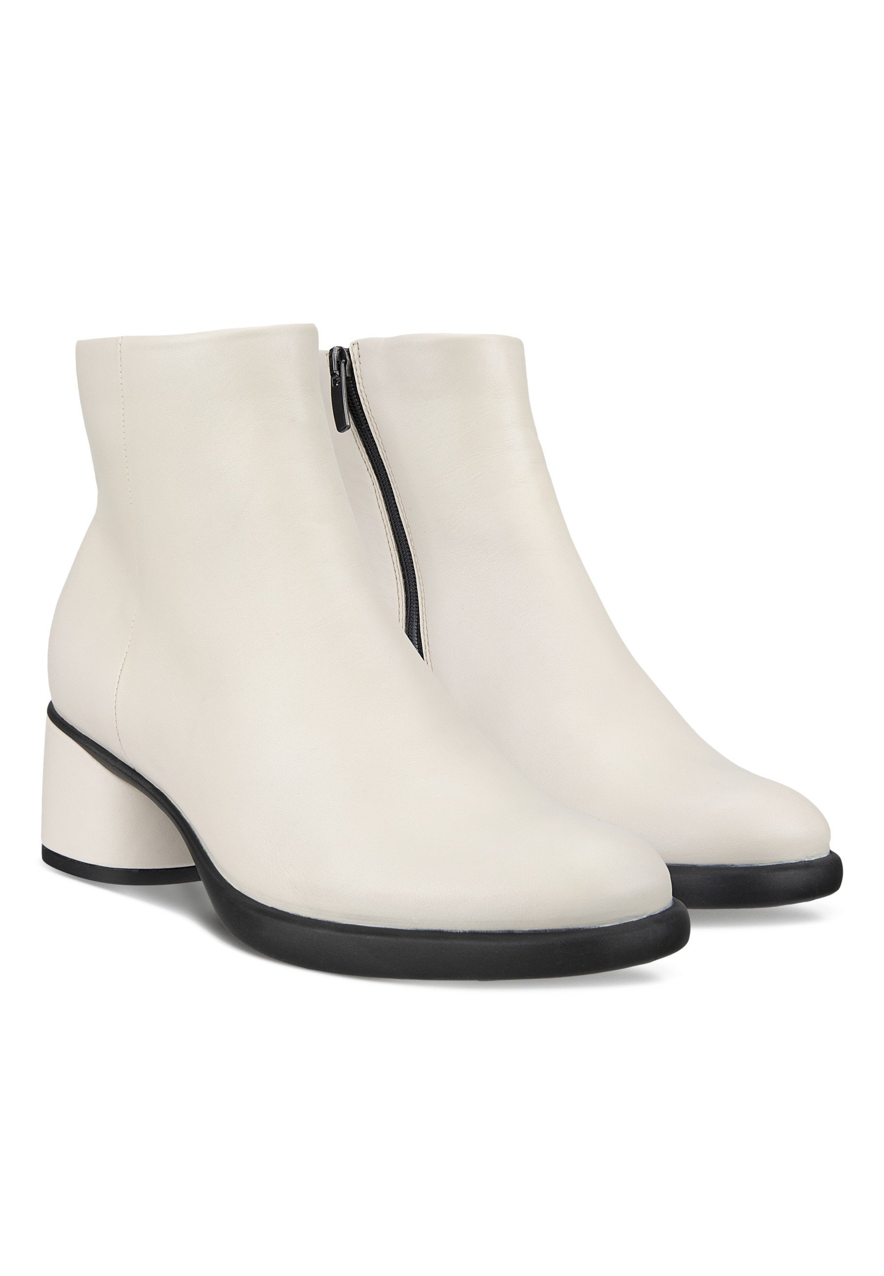 Ecco Sculpted 35 - Enkellaarsjes voor dames - Beige - Nelson.nl