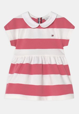 BABY RUGBY STRIPE DRESS - Jurk - deep watermelon